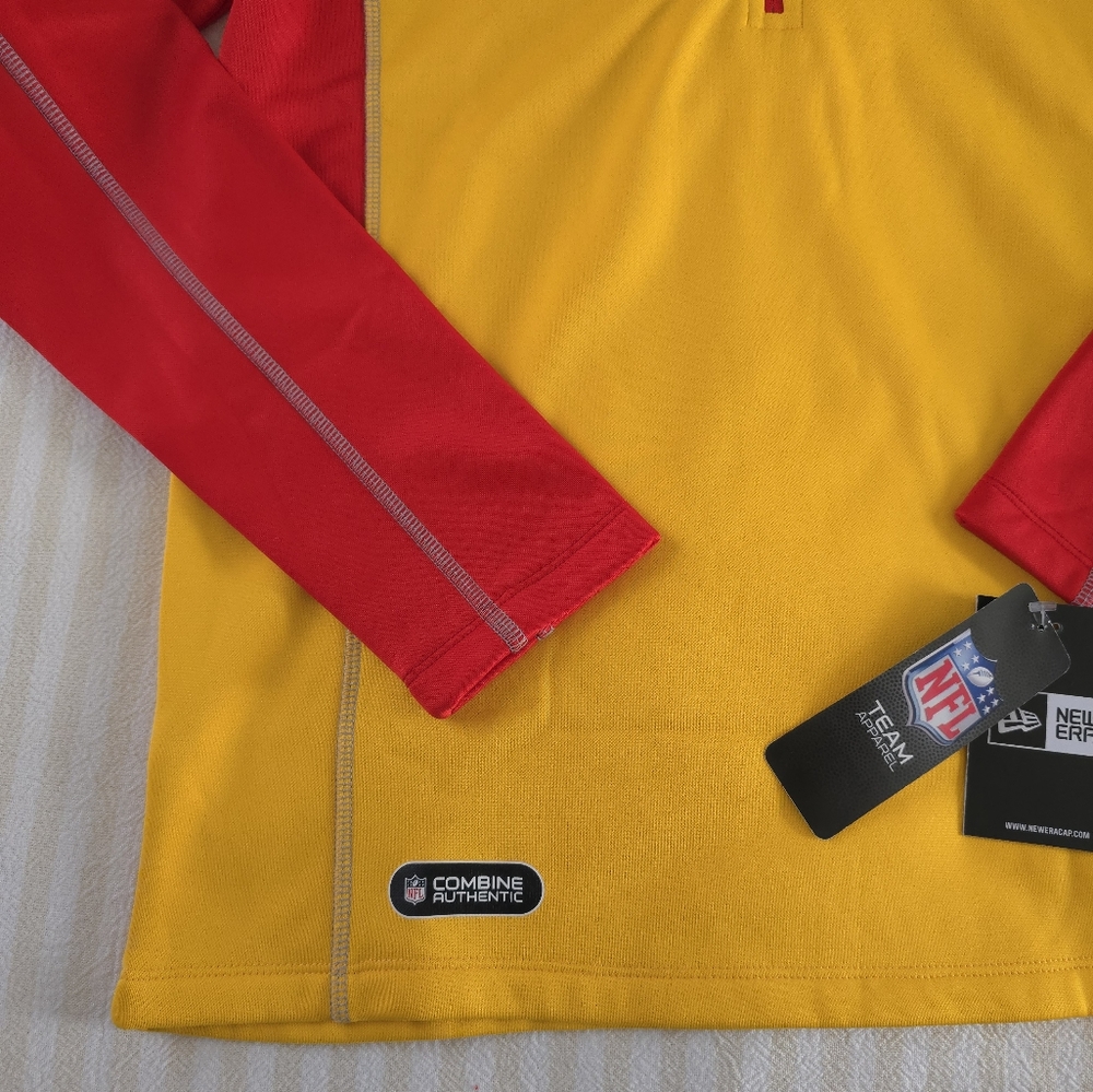 NFL New Era Kansas City Chiefs Quarter-Zip Size:Medium - Picture 3 of 7